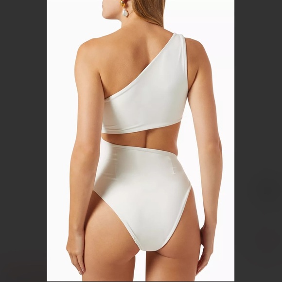HAIGHT***One-Shoulder White Monokini One-Piece Swimsuit***Size 2 $268 NWT - Picture 4 of 7